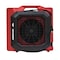 Xpower Low Profile Air Mover W/ Power Outlets for Daisy Chain, 1/3 HP, 1050 CFM, 2.8 Amps, 2 Positions, 3 Speeds PL-700A-Red - alternate 5